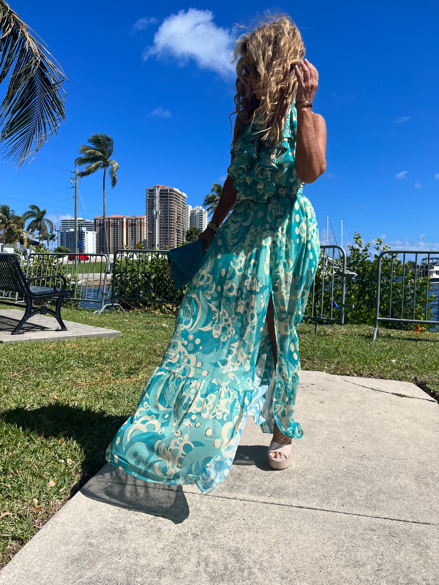 TURQUESA MAXI DRESS