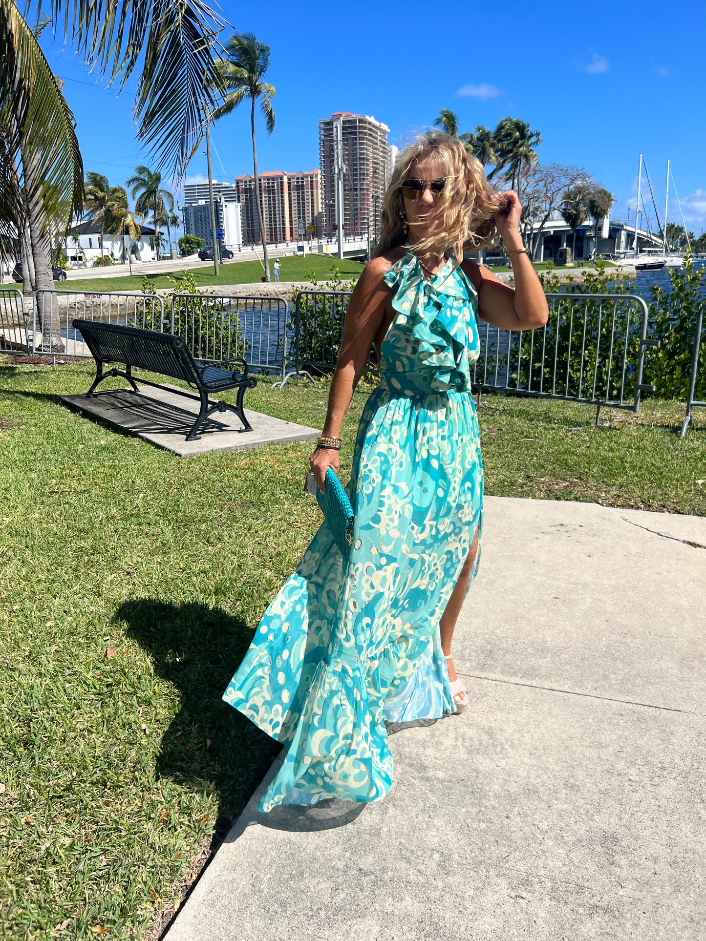 TURQUESA MAXI DRESS