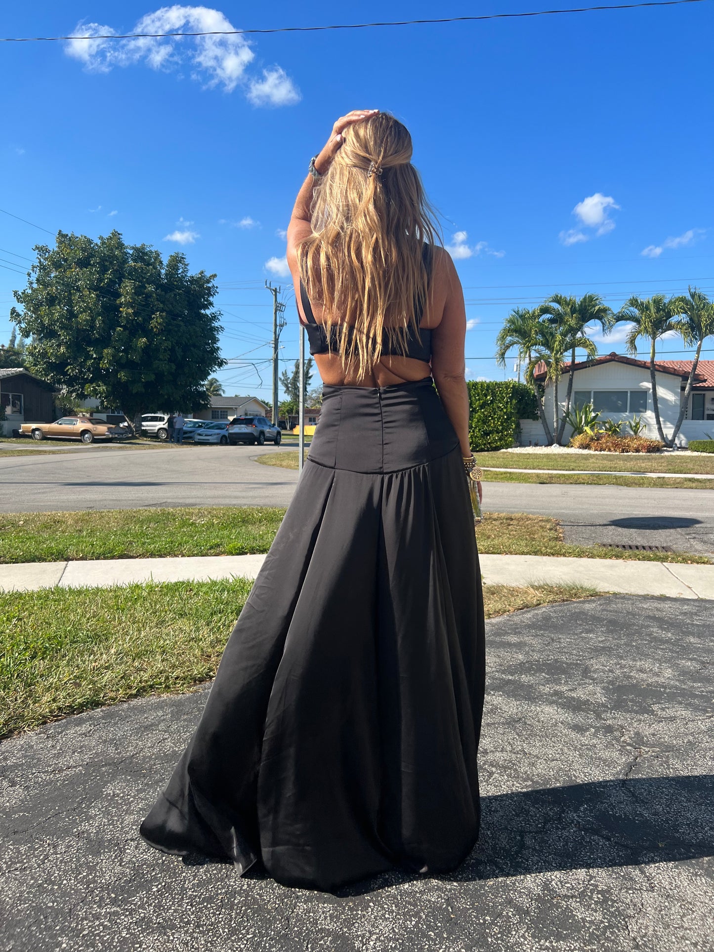 EUGENIA BLACK MAXI DRESS